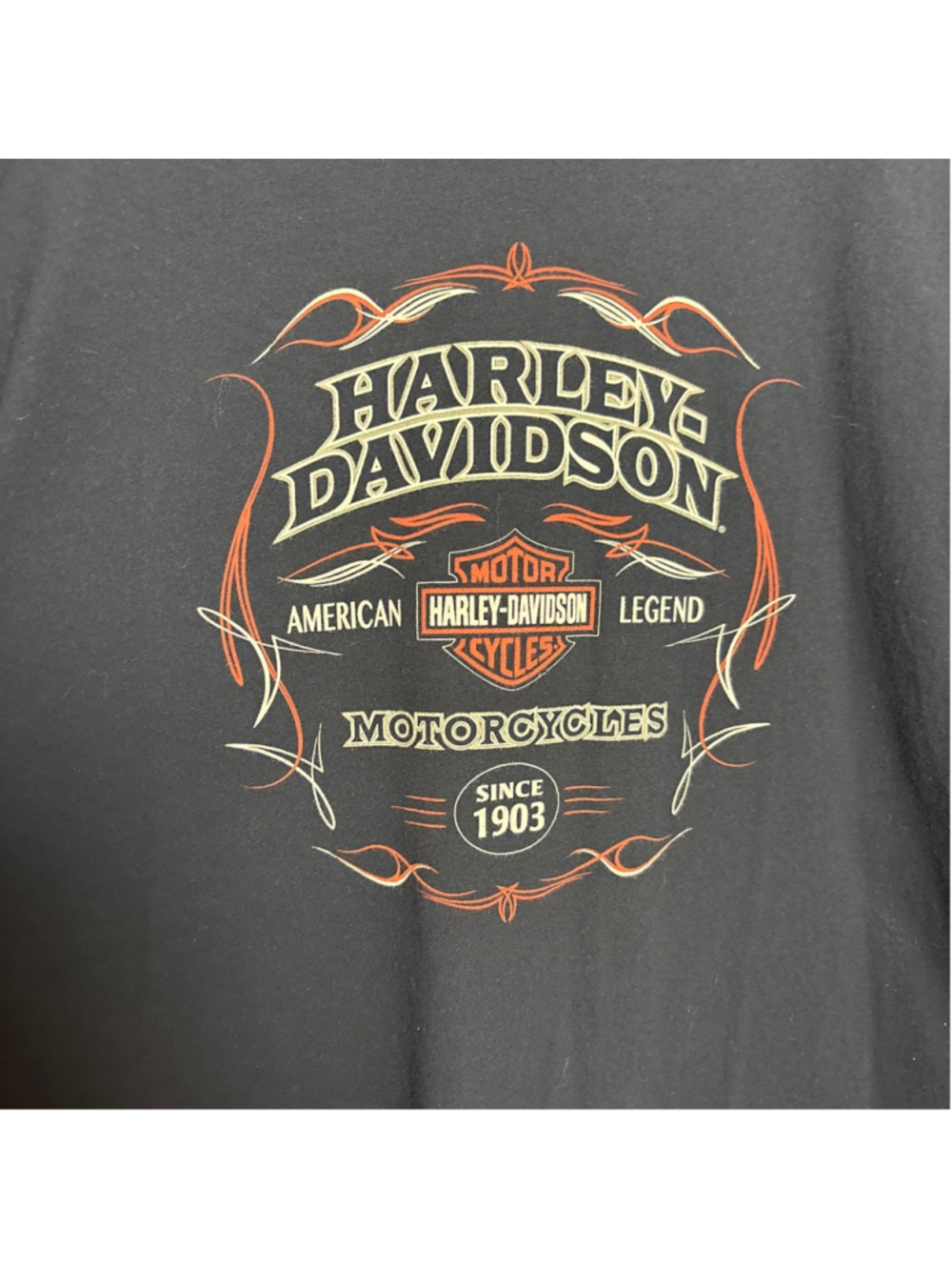 Harley Davidson authentic classic 1903 black short sleeve tee XL